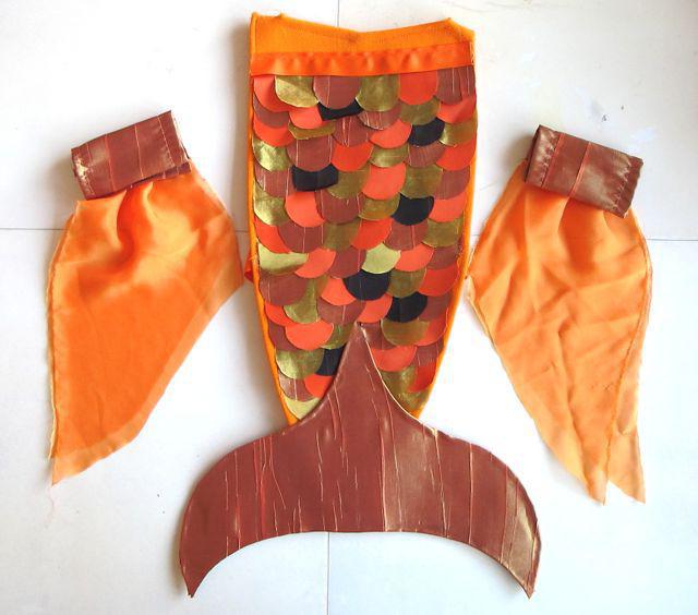 Kostium Goldfish: materiały i etapy pracy