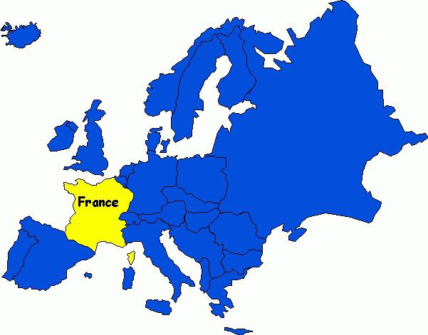 Gdzie znajduje się Francja. Jego klimat, sąsiedzi i morza, które się myją